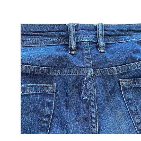 Buffalo David Bitton Jean Shorts Jack-X Mens Size 38 Dark Wash Stretch Cut Offs - Picture 3 of 5